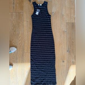 Brand new 
Universal thread blue and White Striped Maxi Dress